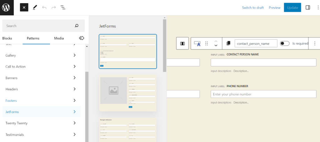 JetFormBuilder_form_patterns