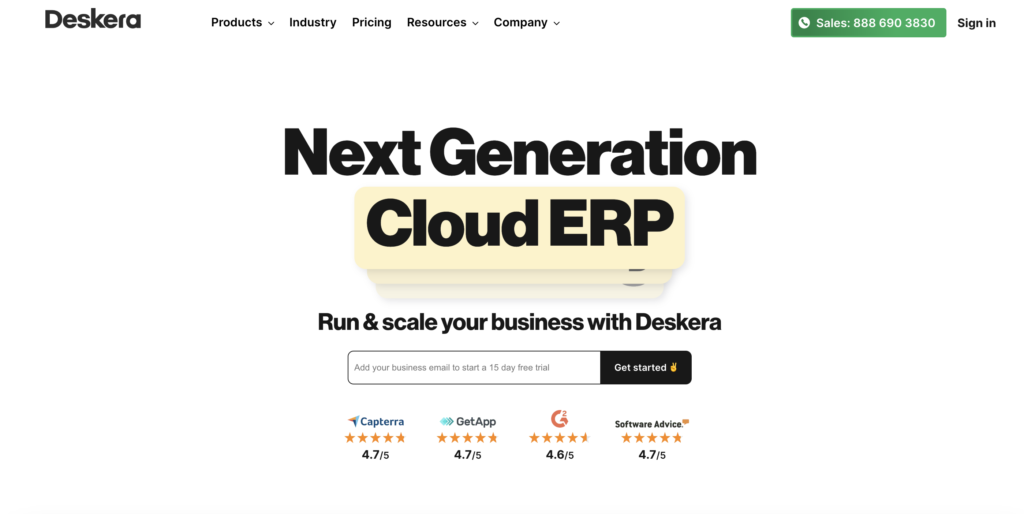 deskera_landing_page