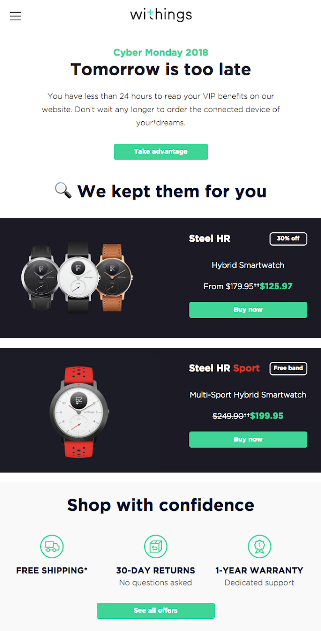 withings_Cyber_Monday_Email_Examples