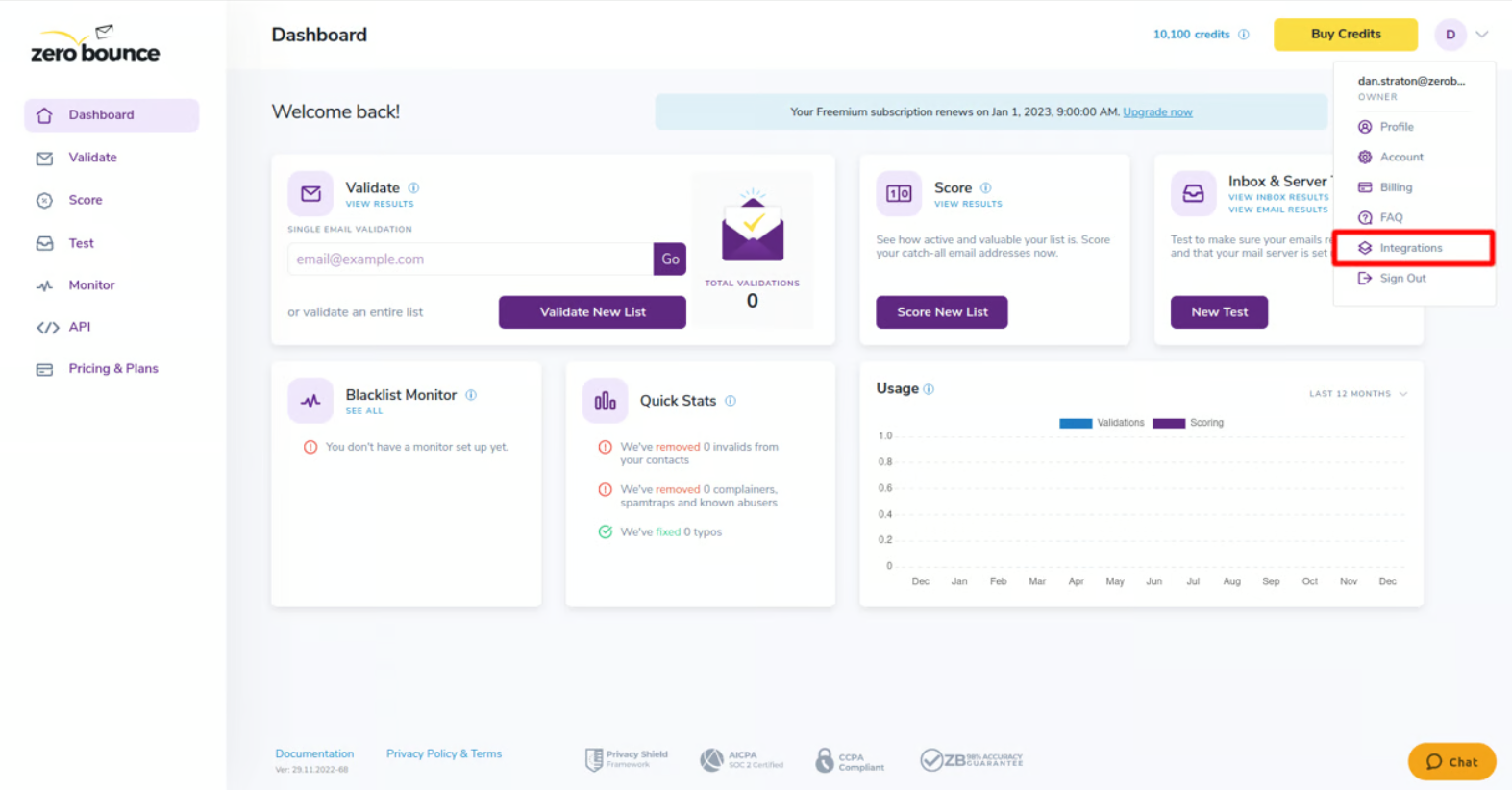 zerobounce_dashboard